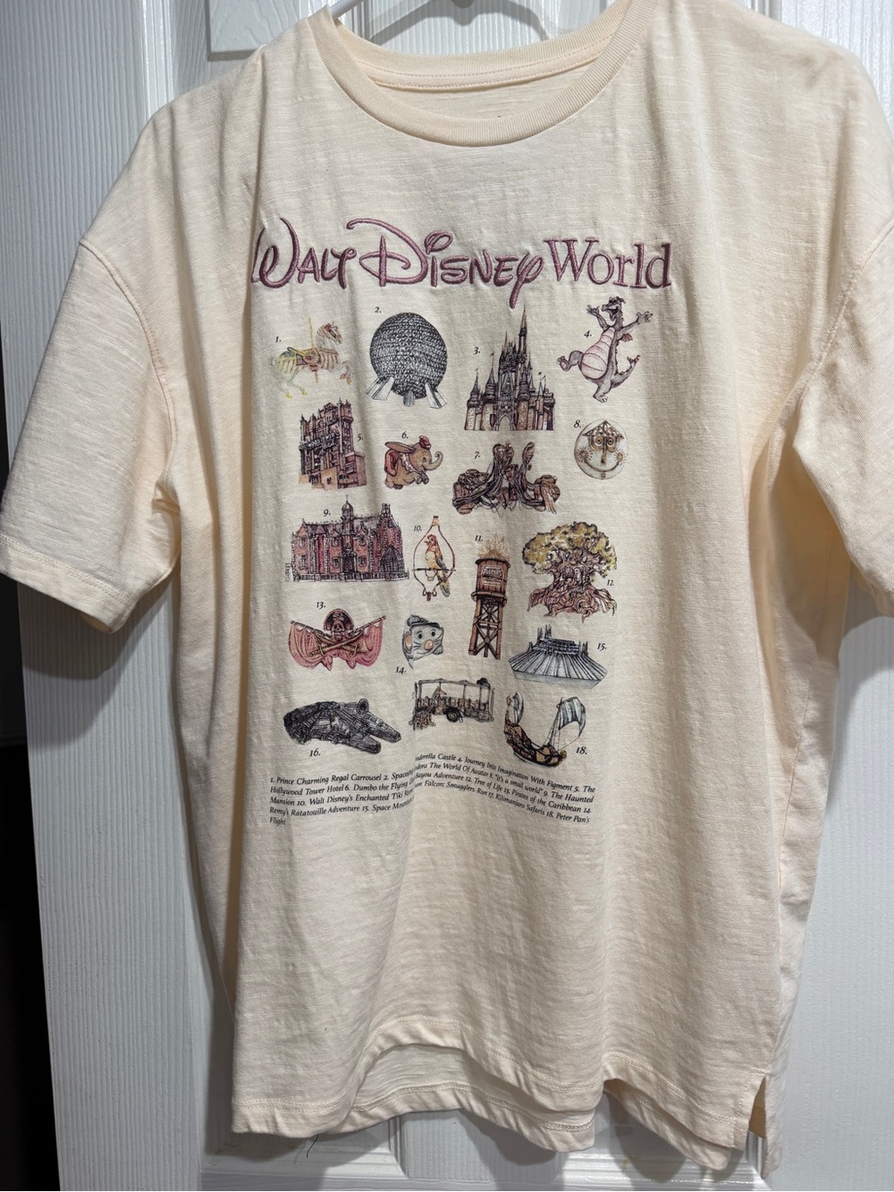 Disney world park shirt in Cream
